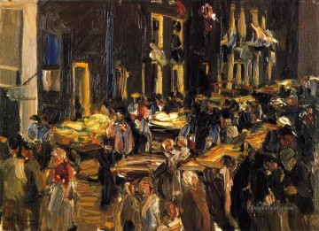  Amsterdam Oil Painting - Jewish Quarter in Amsterdam Max Liebermann Max Liebermann German Impressionism
